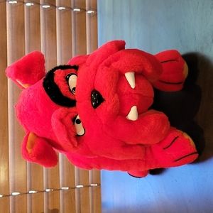 Vintage Red Bulldog plush